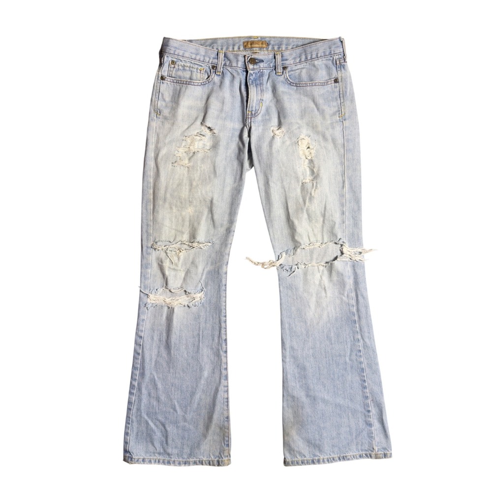 Abercrombie & Fitch Vintage Distressed Bootcut Jeans